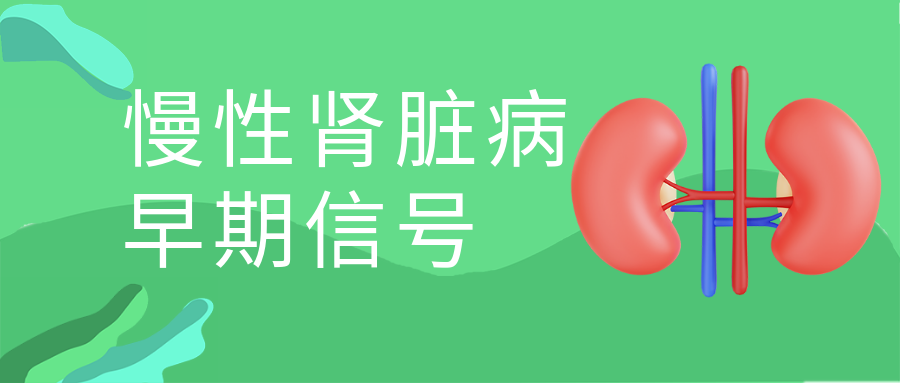 早期慢性肾脏病7个信号！赶快自查→